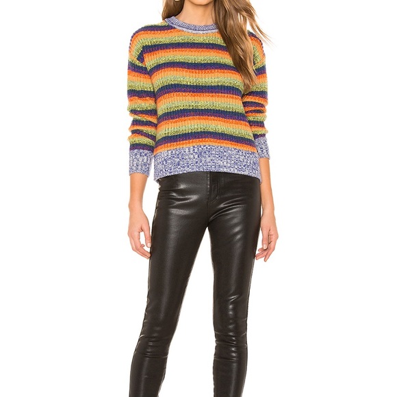 NWT Lover + friends rainbow knit sweater XXS - Picture 4 of 4